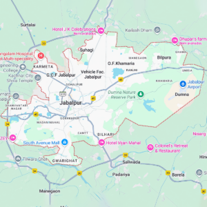 mapa-da-cidade-de-jabalpur-na-india-2024